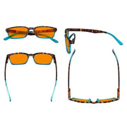 eyekeeper.com 3 Pack Nighttime Blue Light Blocking Reading Glasses DS898D Eyeglasses