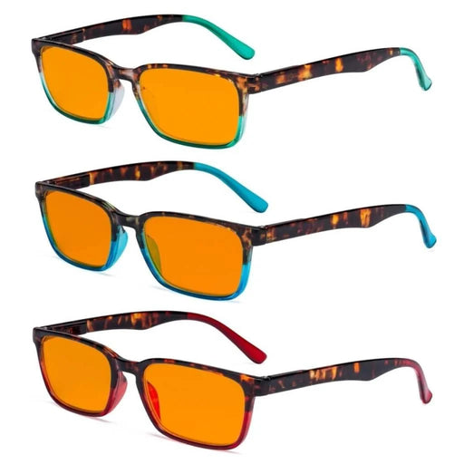 eyekeeper.com 3 Pack Nighttime Blue Light Blocking Reading Glasses DS898D Eyeglasses