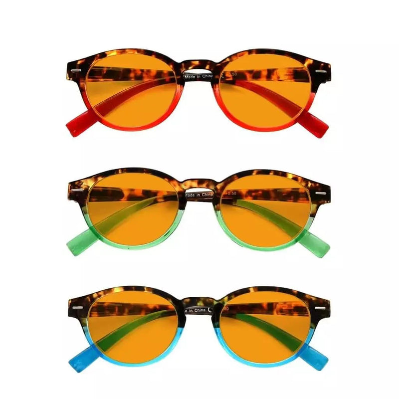 eyekeeper.com 3 Pack Oval Blue Light Blocking Reading Glasses DS091D Eyeglasses