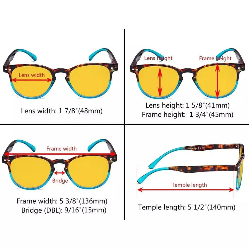 eyekeeper.com 3 Pack Oval Blue Light Blocking Reading Glasses HP060D Eyeglasses