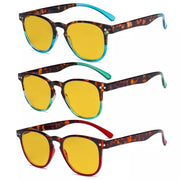 eyekeeper.com 3 Pack Oval Blue Light Blocking Reading Glasses HP060D Eyeglasses