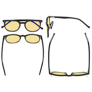 eyekeeper.com 3 Pack Oval Round Blue Light Blocking Reading Glasses TMB065 Eyeglasses