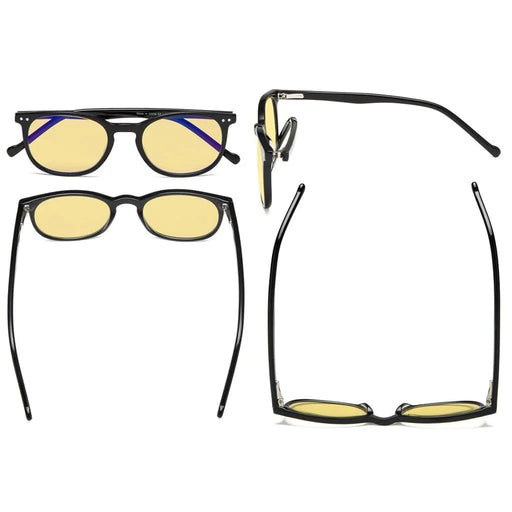 eyekeeper.com 3 Pack Oval Round Blue Light Blocking Reading Glasses TMB065 Eyeglasses