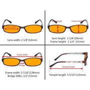 eyekeeper.com 3 Pack Pattern Blue Light Blocking Reading Glasses DSR908 Eyeglasses