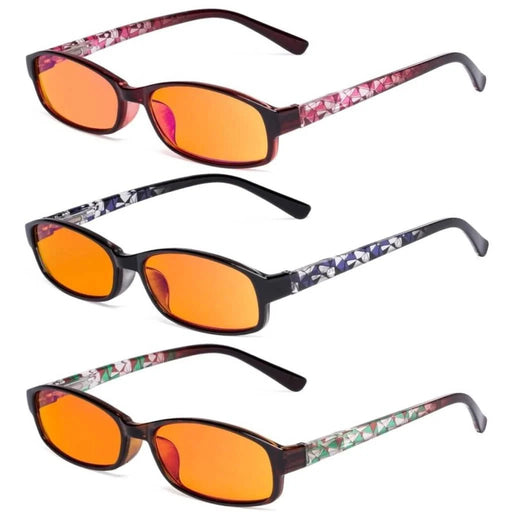 eyekeeper.com 3 Pack Pattern Blue Light Blocking Reading Glasses DSR908 Eyeglasses
