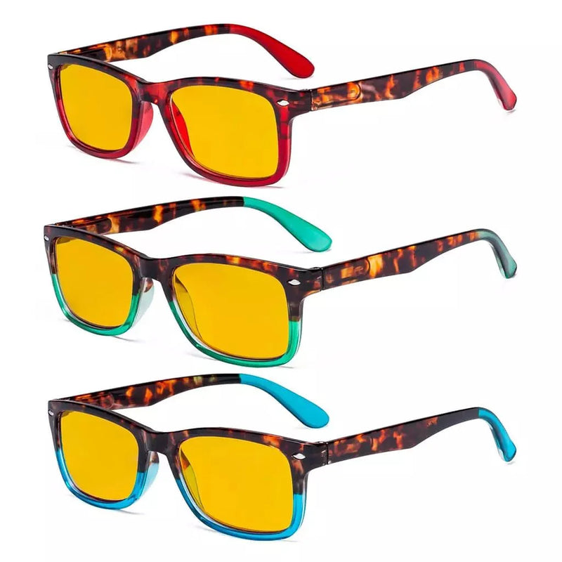 eyekeeper.com 3 Pack Pattern Blue Light Blocking Reading Glasses HP075D Eyeglasses