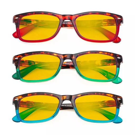 eyekeeper.com 3 Pack Pattern Blue Light Blocking Reading Glasses HP075D Eyeglasses