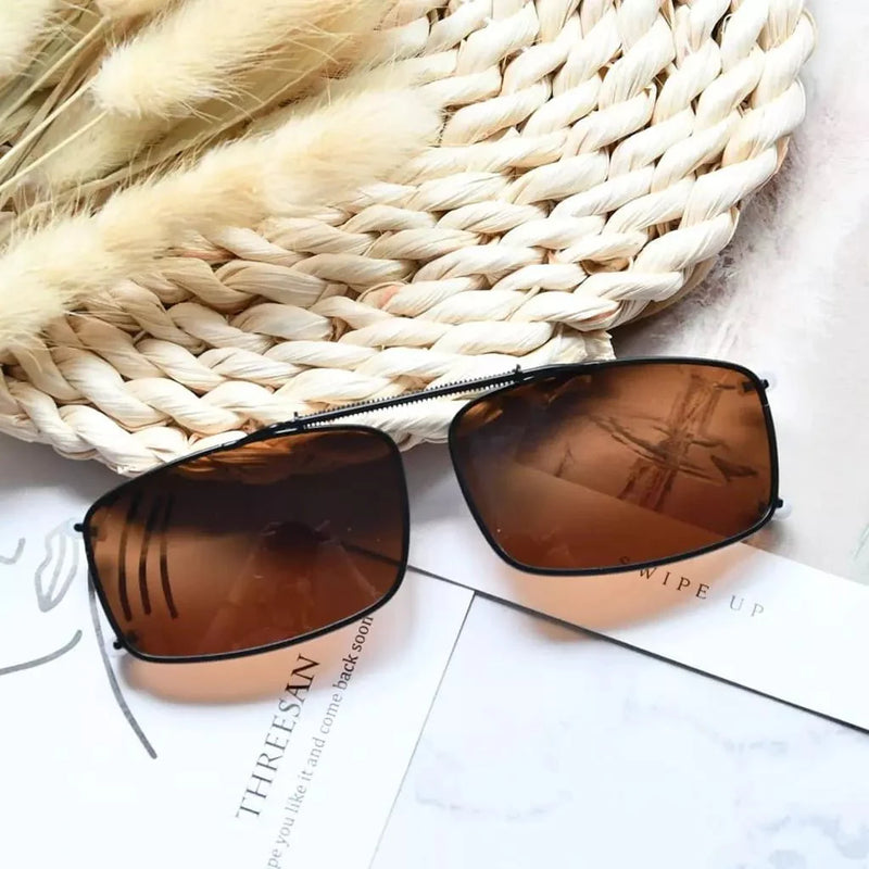 eyekeeper.com 3 Pack Polarized Clip on Sunglasses with Spring Draw Bar C63 (54MMx34MM) Sunglasses