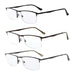 eyekeeper.com - 3 Pack Quality Metal Half-rim Design Reading Glasses R1614