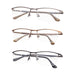 eyekeeper.com - 3 Pack Quality Metal Half-rim Design Reading Glasses R1614