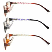 eyekeeper.com 3 Pack Rectangle Blue Light Filter Readers CG908 Eyeglasses