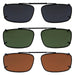 3 Pack Clip-on Polarized Sunglasses C61(54MMx34MM)