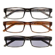 eyekeeper.com 3 Pack Classic Rectangle Reading Glasses R026 Eyeglasses