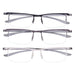 eyekeeper.com - 3 Pack Rectangle Reading Glasses Half Rim Classic 3-R15615