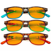 eyekeeper.com 3 Pack Retro Blue Light Blocking Reading Glasses DS046D Eyeglasses