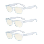 eyekeeper.com 3 Pack Retro Blue Light Filter Reading Glasses UVRFH4 Eyeglasses