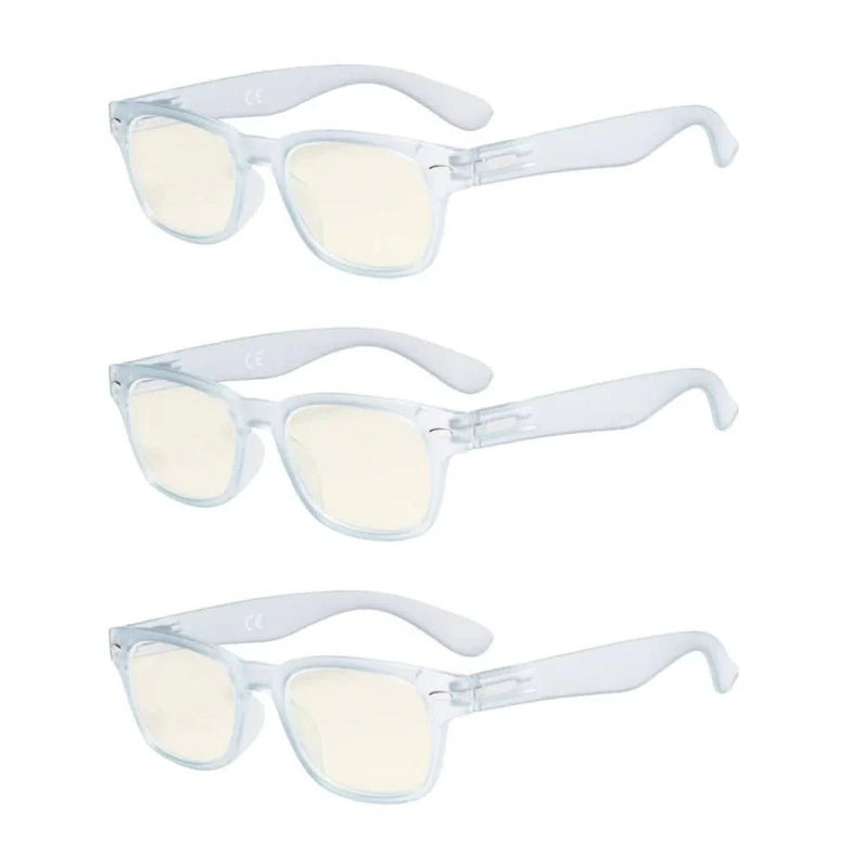 eyekeeper.com 3 Pack Retro Blue Light Filter Reading Glasses UVRFH4 Eyeglasses