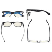 eyekeeper.com 3 Pack Retro Blue Light Filter Reading Glasses UVRFH4 Eyeglasses
