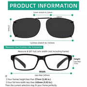 eyekeeper.com 3 Pack Retro Clip on Sunglasses Polarized C64 (54MMx37MM) Sunglasses