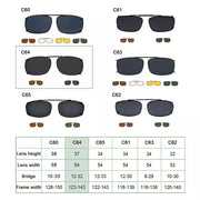 eyekeeper.com 3 Pack Retro Clip on Sunglasses Polarized C64 (54MMx37MM) Sunglasses