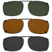 eyekeeper.com - 3 Pack Retro Clip on Sunglasses Polarized C64 (54MMx37MM)