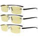 eyekeeper.com - 3 Pack Rimless Blue Light Blocking Reading Glasses TMCG14003