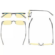 eyekeeper.com 3 Pack Rimless Blue Light Blocking Readers TMCG1612 Eyeglasses