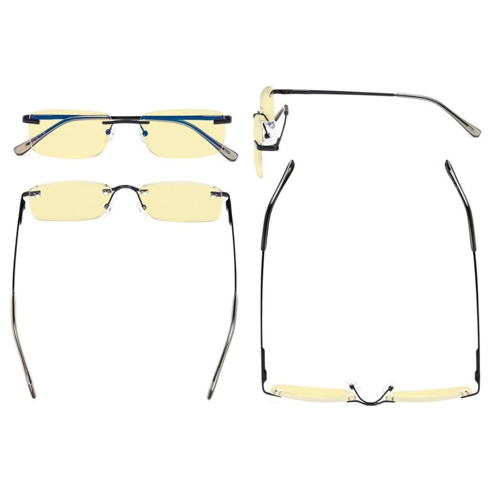 eyekeeper.com - 3 Pack Rimless Blue Light Blocking Readers TMCG1612