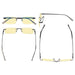 eyekeeper.com - 3 Pack Rimless Blue Light Blocking Readers TMCG1612