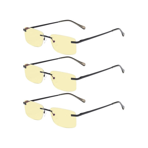 eyekeeper.com - 3 Pack Rimless Blue Light Blocking Readers TMCG1612