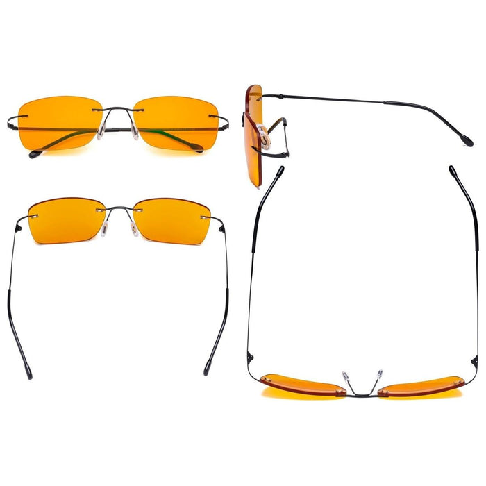 eyekeeper.com - 3 Pack Rimless Blue Light Blocking Reading Glasses DSWK9905B