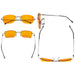 eyekeeper.com - 3 Pack Rimless Blue Light Blocking Reading Glasses DSWK9905B