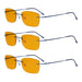 eyekeeper.com - 3 Pack Rimless Blue Light Blocking Reading Glasses DSWK9905B