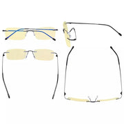 eyekeeper.com 3 Pack Rimless Blue Light Blocking Reading Glasses TMWK8 Eyeglasses