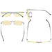 eyekeeper.com - 3 Pack Rimless Blue Light Blocking Reading Glasses TMWK8