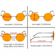 eyekeeper.com 3 Pack Rimless Round Blue Light Blocking Reading Glasses DSWK26 Eyeglasses