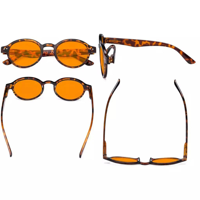 eyekeeper.com 3 Pack Round Blue Light Blocking Reading Glasses DS070 Eyeglasses