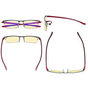 eyekeeper.com 3 Pack Semi-rimless Blue Light Blocking Readers TMCG12625 Eyeglasses