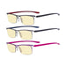 eyekeeper.com - 3 Pack Semi-rimless Blue Light Blocking Readers TMCG12625