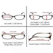 eyekeeper.com 3 Pack Small Lens Reading Glasses R908 Eyeglasses