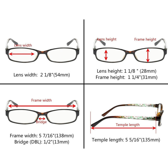 eyekeeper.com - 3 Pack Small Lens Reading Glasses R908