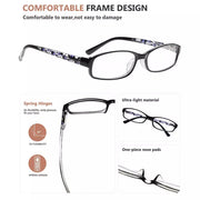 eyekeeper.com 3 Pack Small Lens Reading Glasses with Pattern Temples R908 Eyeglasses