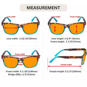 eyekeeper.com 3 Pack Square Blue Light Blocking Reading Glasses DS080D Eyeglasses