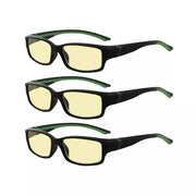 eyekeeper.com 3 Pack Stylish Blue Light Blocking Readers TMXM01 Eyeglasses