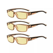eyekeeper.com 3 Pack Stylish Blue Light Blocking Readers TMXM01 Eyeglasses