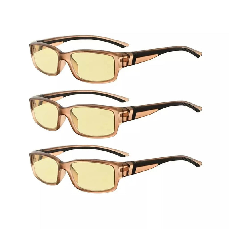 eyekeeper.com 3 Pack Stylish Blue Light Blocking Readers TMXM01 Eyeglasses