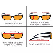 eyekeeper.com 3 Pack Stylish Blue Light Blocking Reading Glasses DSXM01 Eyeglasses