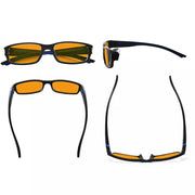 eyekeeper.com 3 Pack Stylish Blue Light Blocking Reading Glasses DSXM01 Eyeglasses