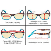eyekeeper.com 3 Pack Stylish Blue Light Blocking Reading Glasses TM075D Eyeglasses