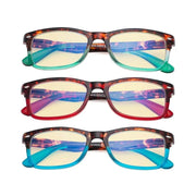 eyekeeper.com 3 Pack Stylish Blue Light Blocking Reading Glasses TM075D Eyeglasses